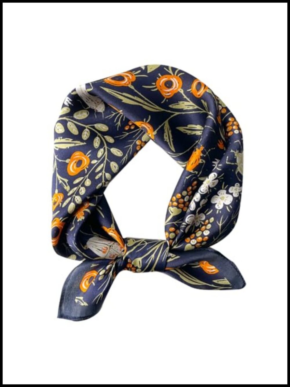 100% Mulberry Silk Scarf Small Square 21x21 Neck Scarf for Women